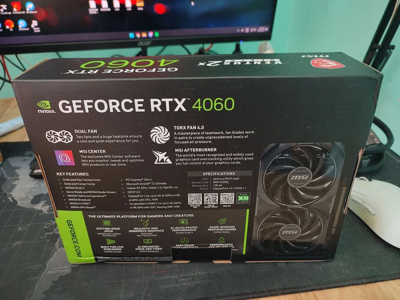 Placa de Vídeo MSI GeForce RTX 4060 Ventus 2X OC - Foto 2