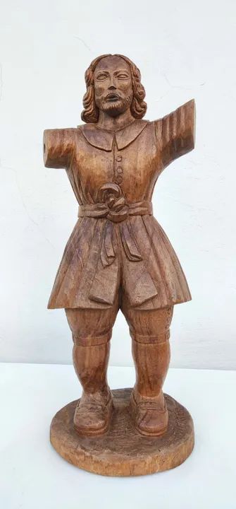 Escultura em madeira de São José - Foto 3