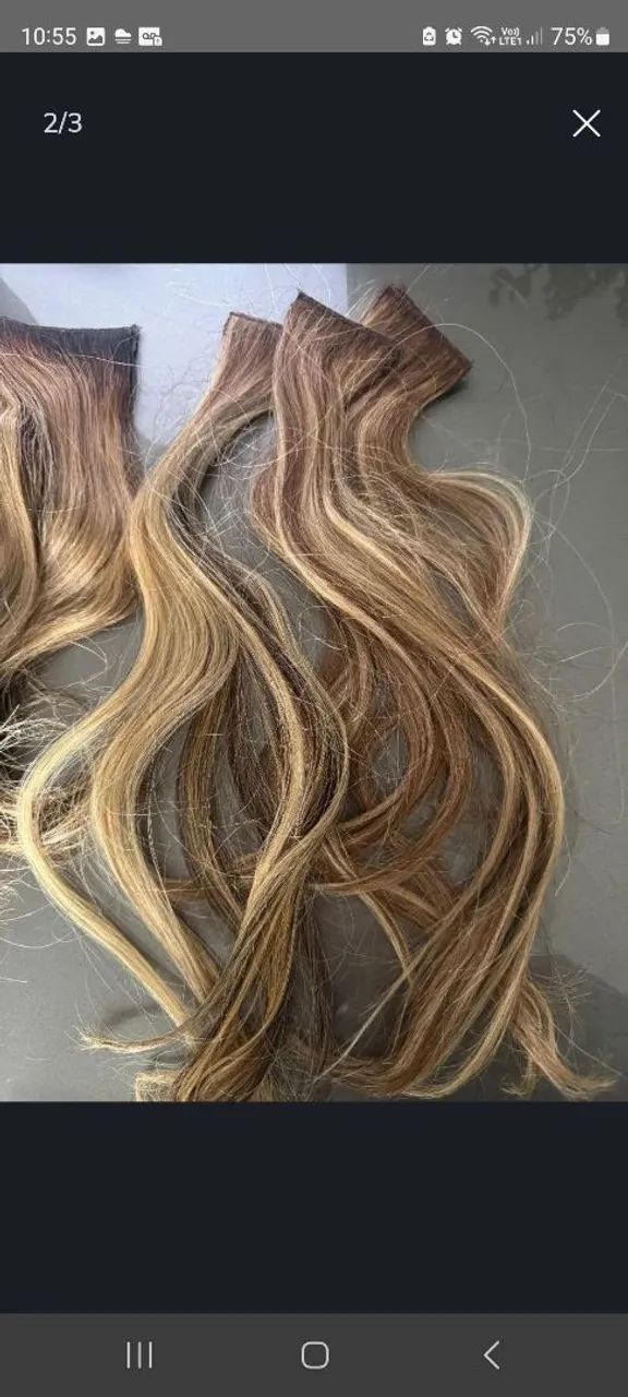 Mega Hair loiro! 35 cm comprimento  - Foto 2
