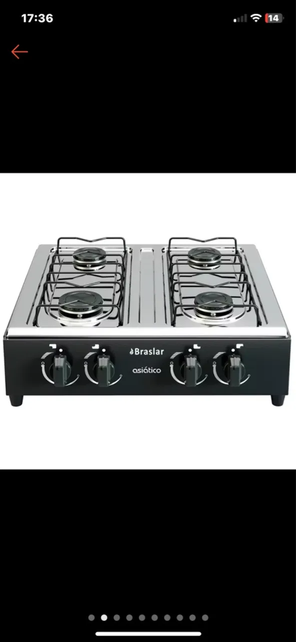 Fogão de mesa Braslar 4 Bocas
