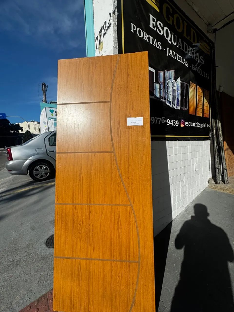 Porta frisada encerada S 60cm, 70cm ou 80cm - Queima de estoque! - Foto 4