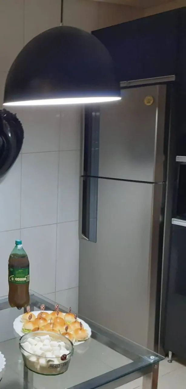 Lustre moderno cúpula preto - Foto 2