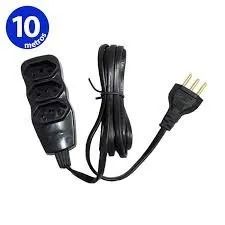 Extensão Elétrica 3 Tomadas 10 Metros Bivolt 10a  - Foto 5