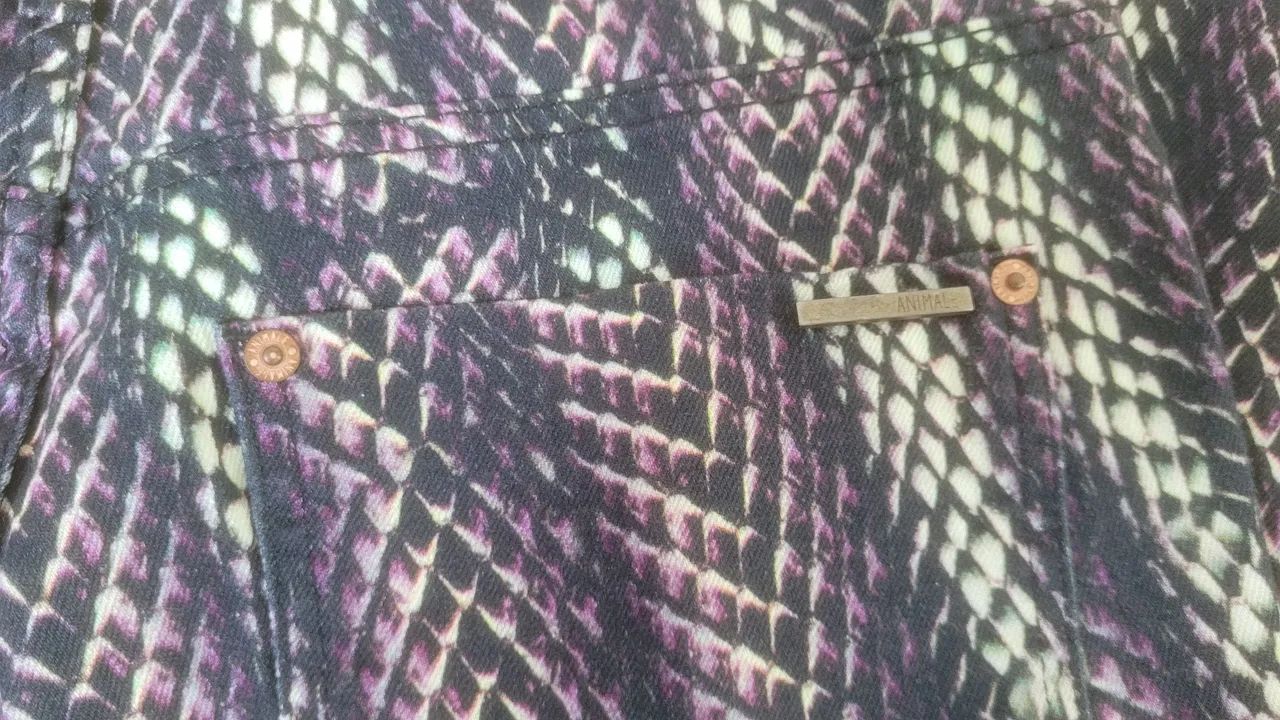 Calça Skinny Estampada Animal Print Roxo - Foto 3