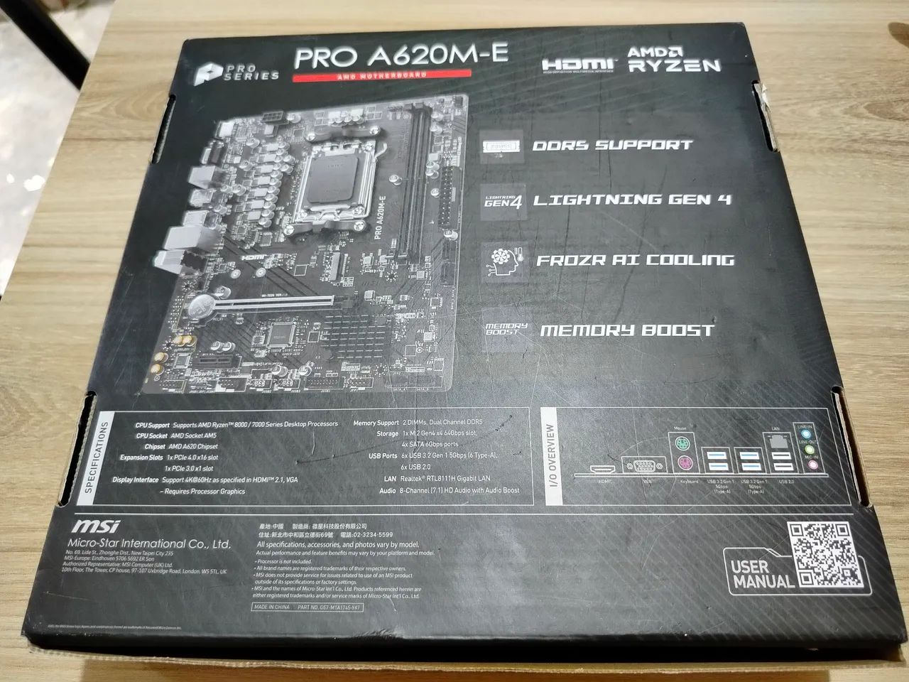 Placa mãe MSI A620M-E + coolerbox original AMD  - Foto 2