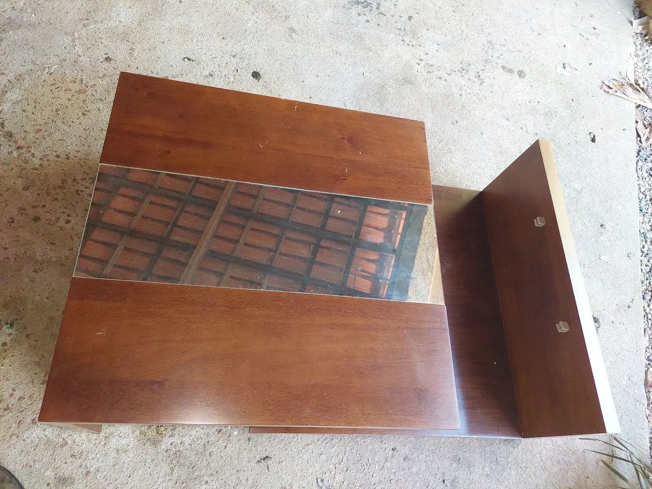 Mesa de Centro Madeira com Detalhe em Metal - Foto 3