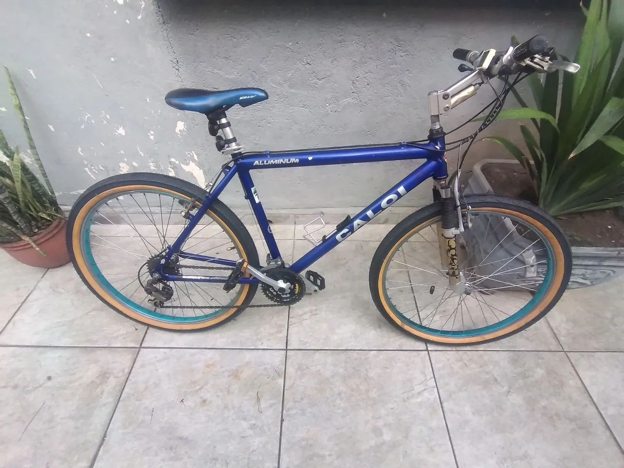 Bicicleta Caloi Aluminum Azul - Marchas - Foto 5
