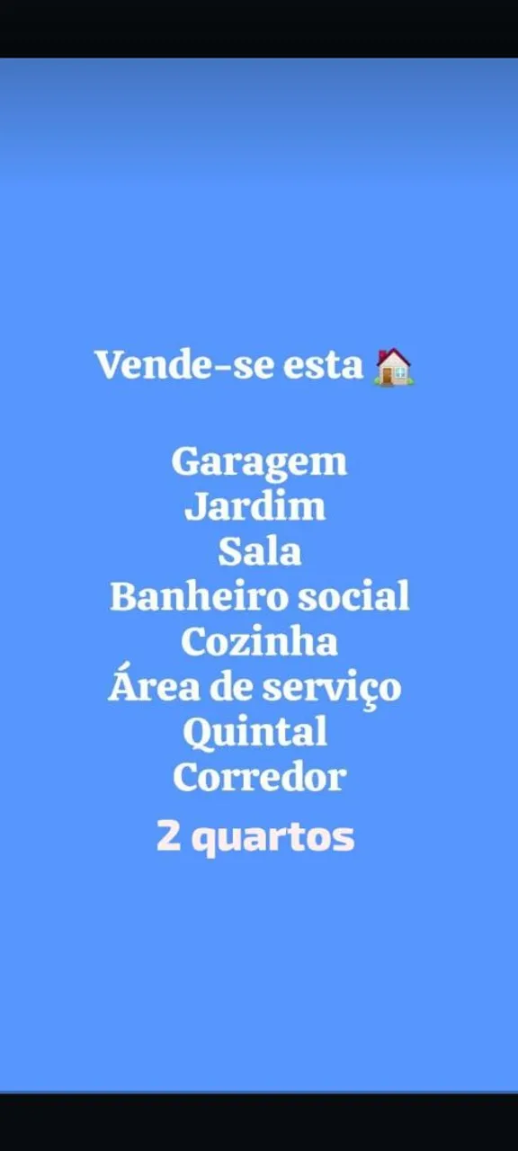 ÓTIMA CASA À VENDA! 75 mil