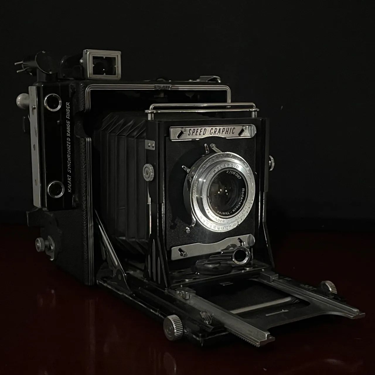 Câmera Graflex Speed Graphic + Flash e 3 Backs 2 1/4" x 3 1/4" - Foto 3