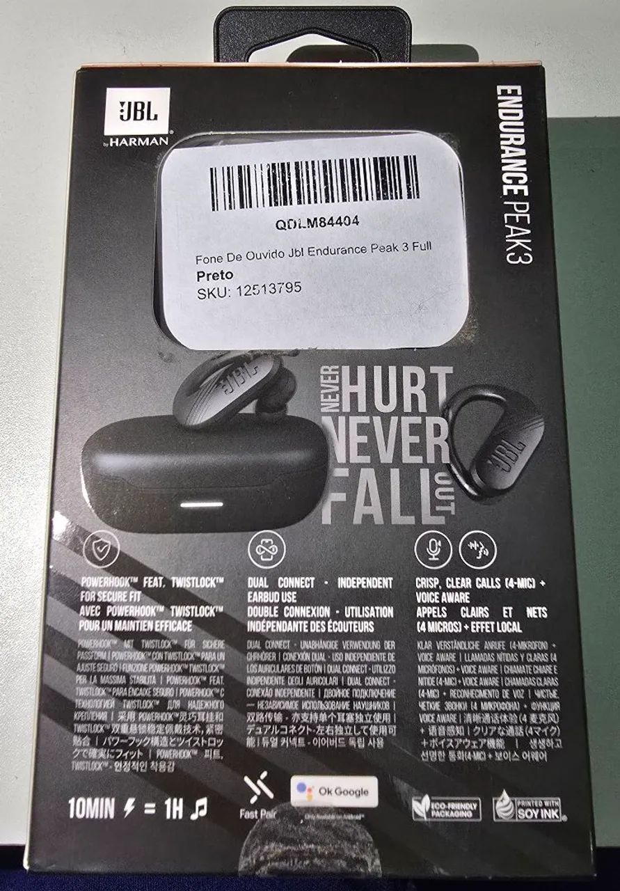 Fone de ouvido JBL Endurance Peak 3 À Prova D'água - Foto 2