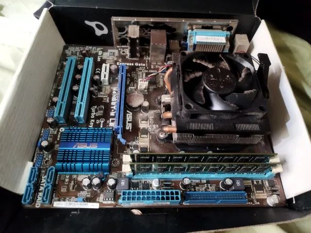 Placa mãe 8gb RAM e processador (kit)