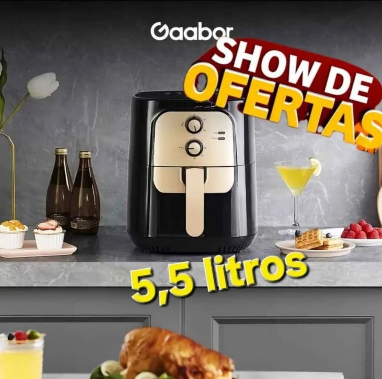 Air Fryer 5,5 Litros - Super Promoção! - Foto 3