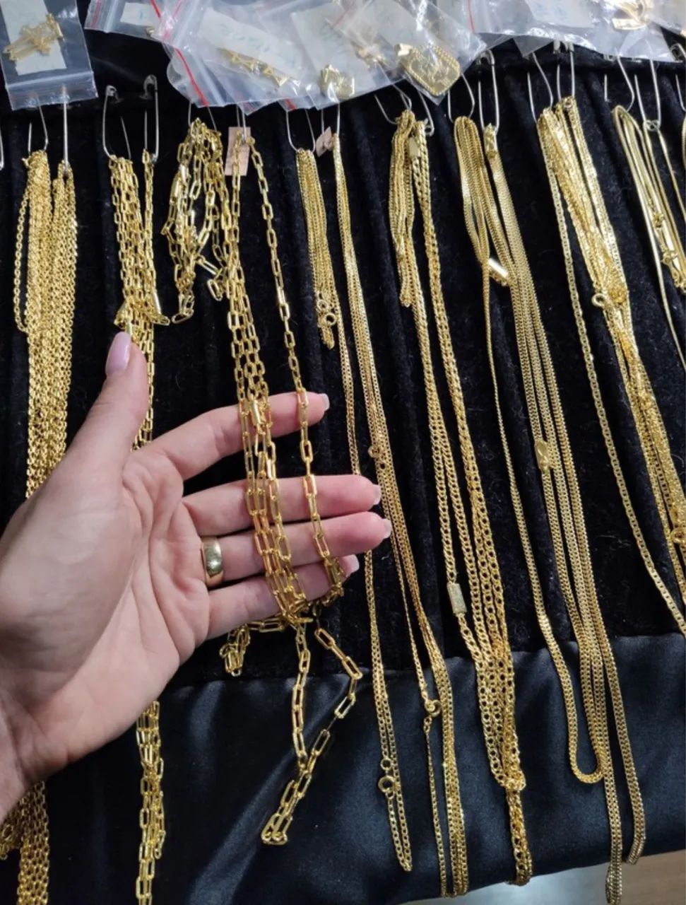 ESTOQUE DE SEMIJOIAS MASCULINA BANHADAS A OURO - Foto 5