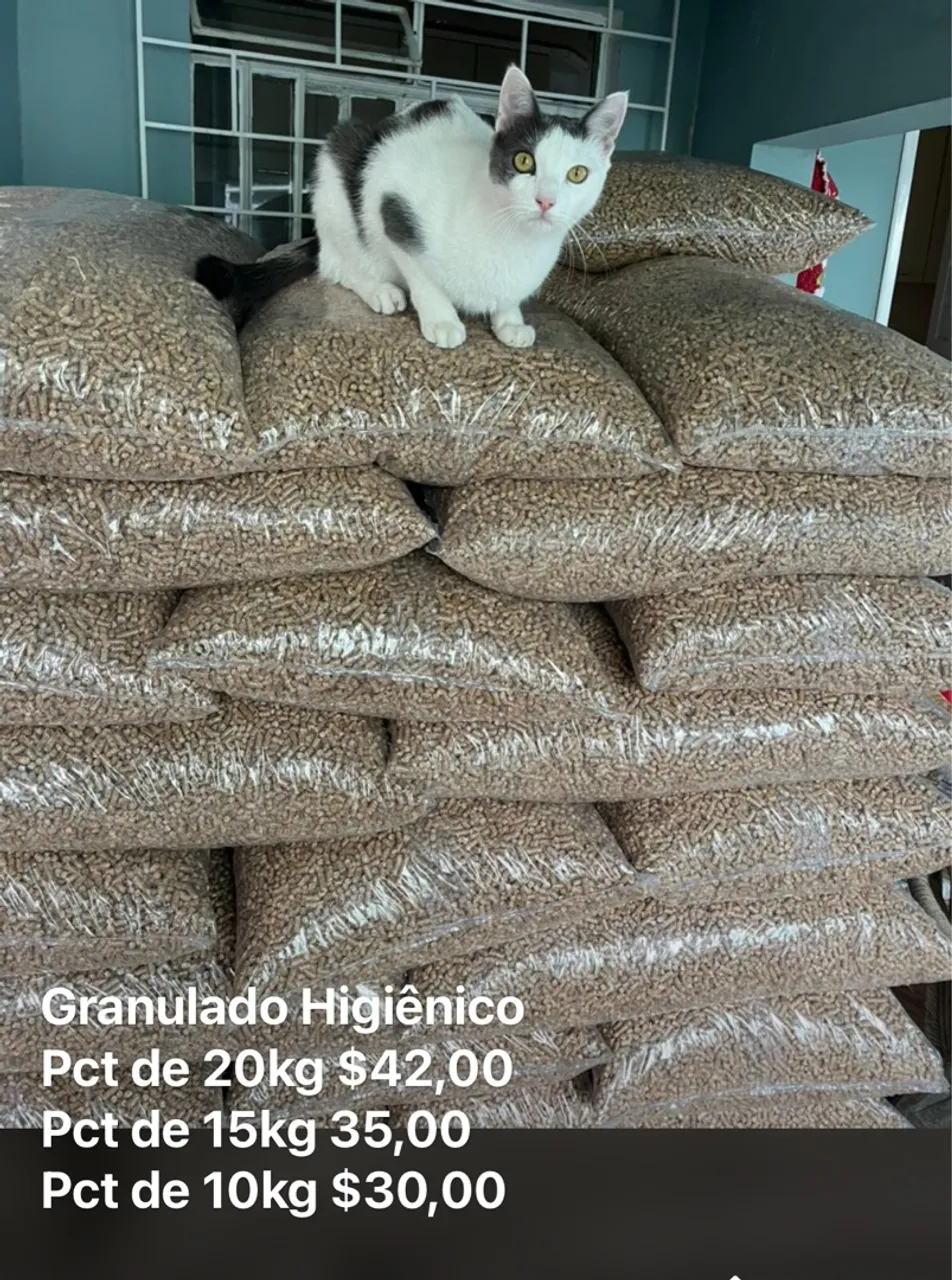 Granulado Higiênico para Gatos - Diversos Tamanhos