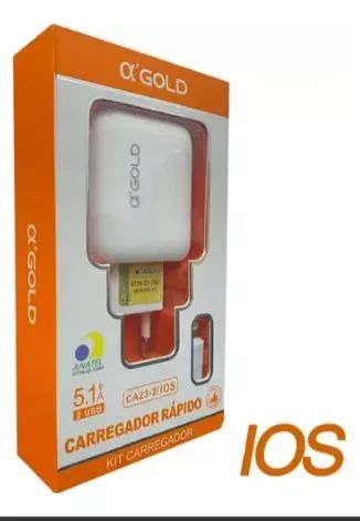 Carregador Turbo Completo USB + Iphone CA23-2/IOS