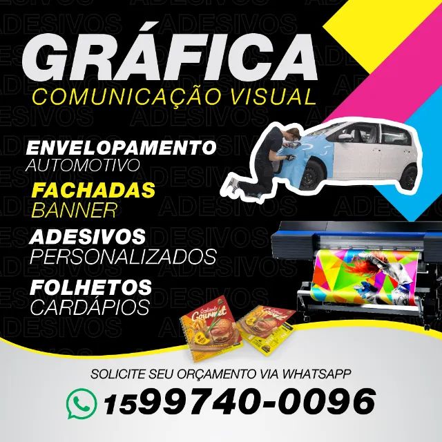 Envelopamento Automotivo, Gráfica e Adesivos
