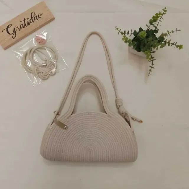 Bolsa de mão em corda naútica