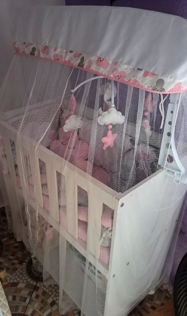 Mini berço  completo  - Foto 6