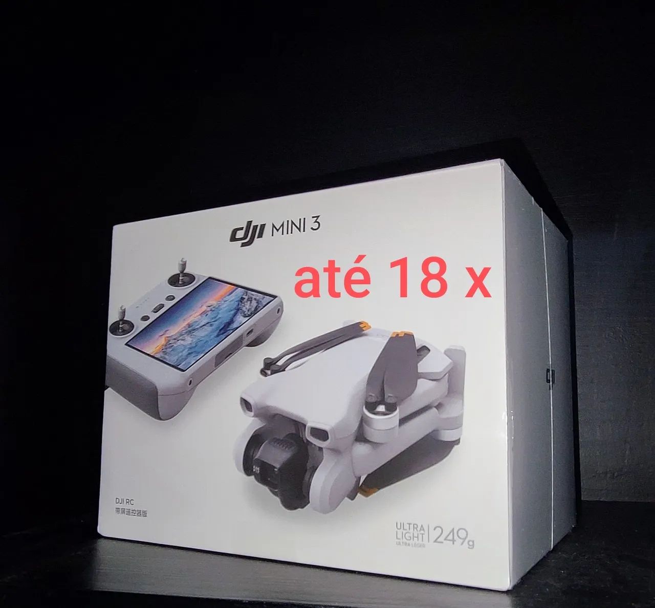 Drone DJI Mini 3 com tela ( até 18x)