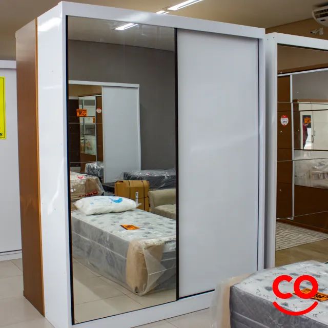 GUARDA ROUPA VIRTUS PLUS C/ESP BRANCO 100%MDF - FRETE GRÁTIS