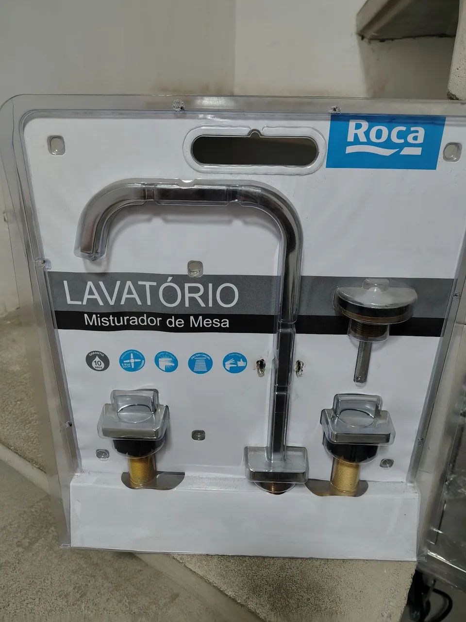 Torneira para Lavatório Roca Misturador de Mesa virtus