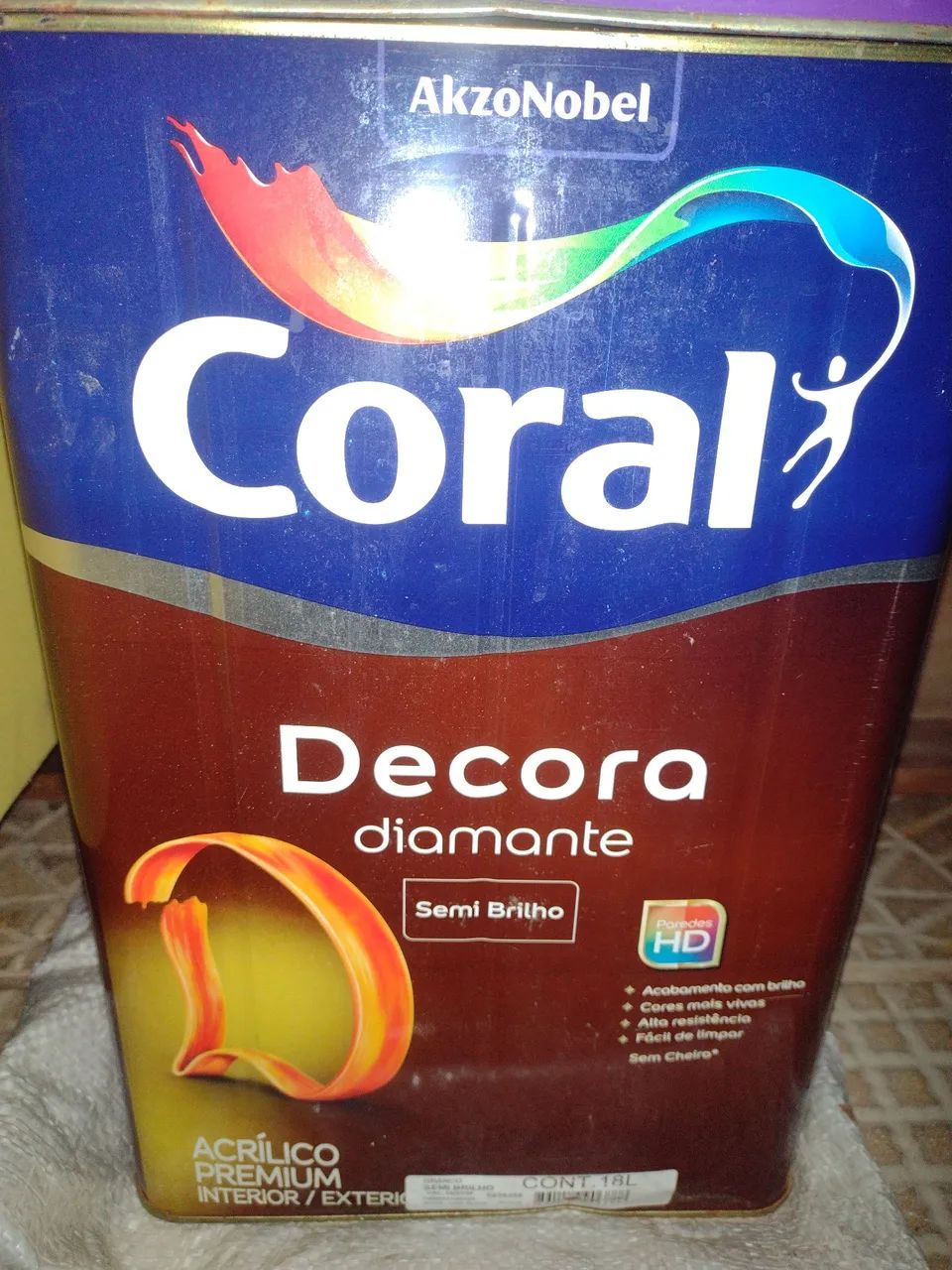 Tinta Coral Decora Diamante Semi Brilho 18L