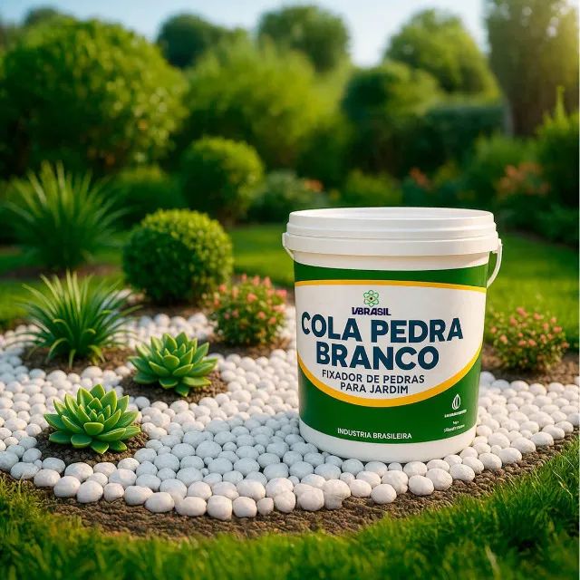 Cola Pedra Branco Fixador de Pedras para Jardim [10 Litros] BLACK FRIDAY - Foto 4