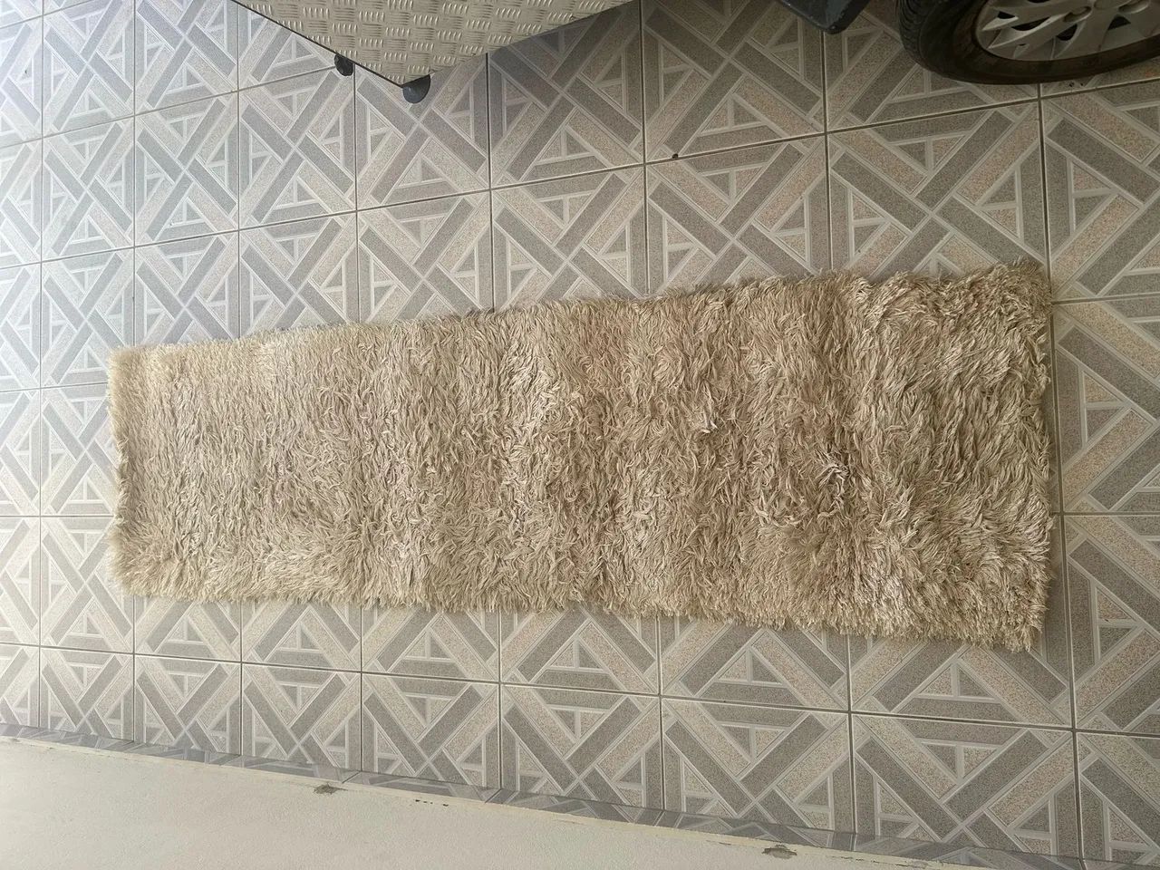 Tapete Peludo Bege - Foto 3