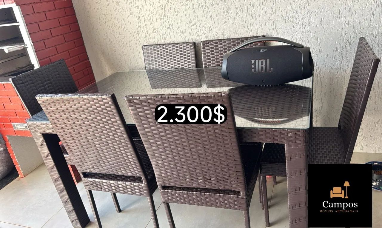 Mesa de jantar com 6 cadeiras  - Foto 2