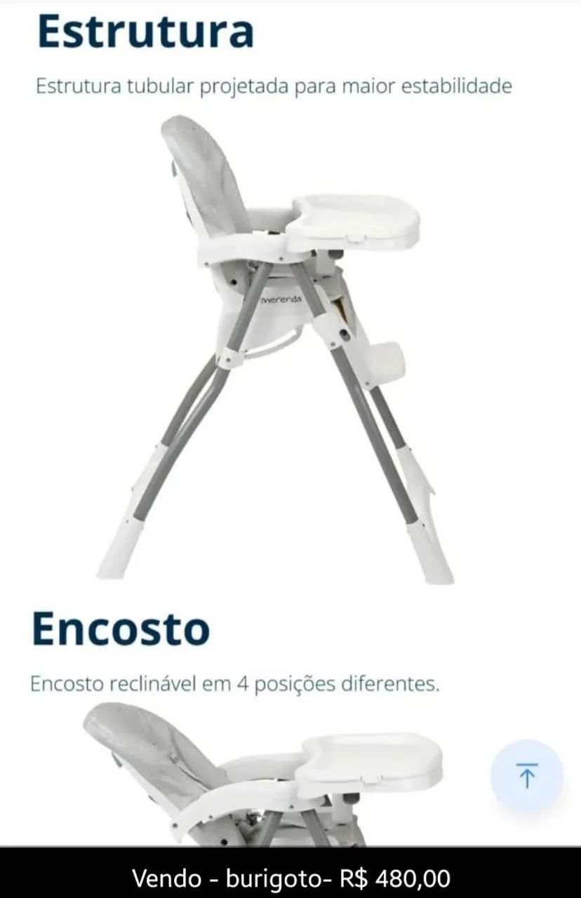 Cadeira de papinha bebê  - Foto 2