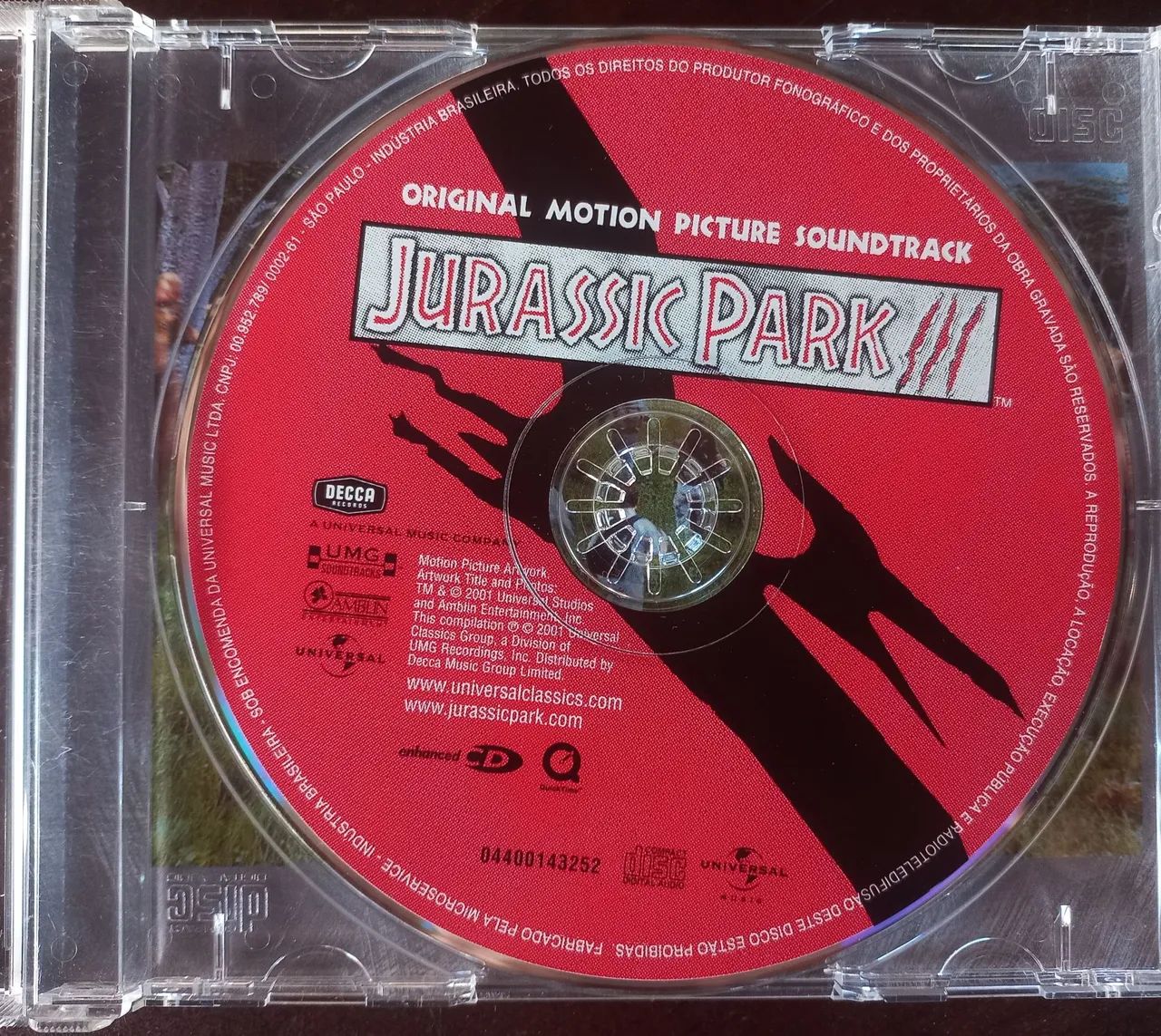 Jurassicpark 3 soundtrack CD Original - Foto 3