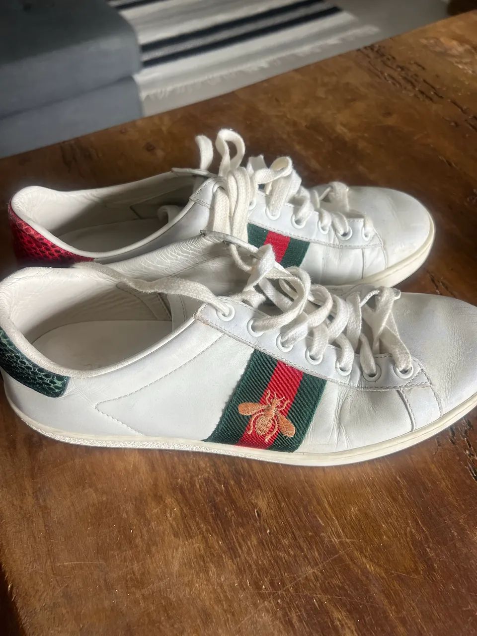  Gucci Ace Embroidered Bee Original - Tamanho 38 BR - Foto 4