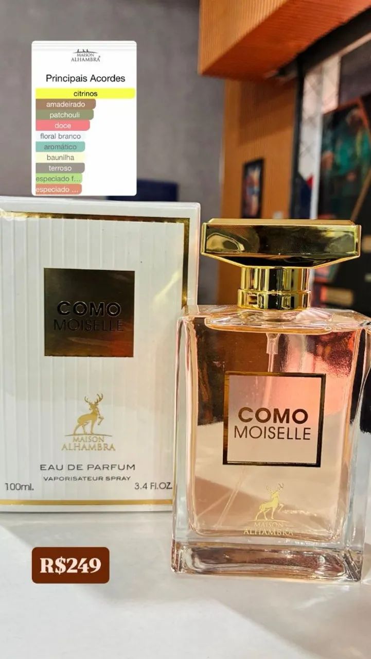 Perfume árabe feminino Como Moiselle 100ml original  - Foto 3