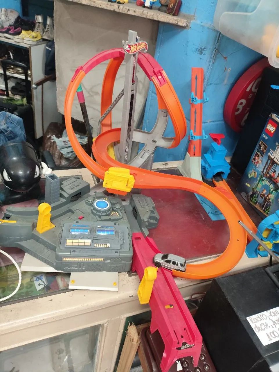 Pista hot Wheels funcionando 
