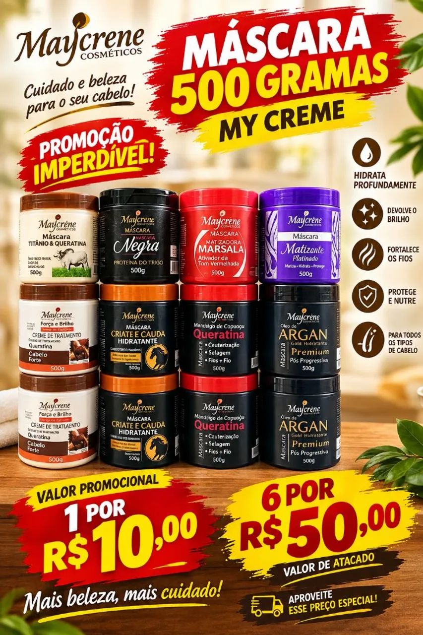 Hidratante capilar atacado e varejo 
