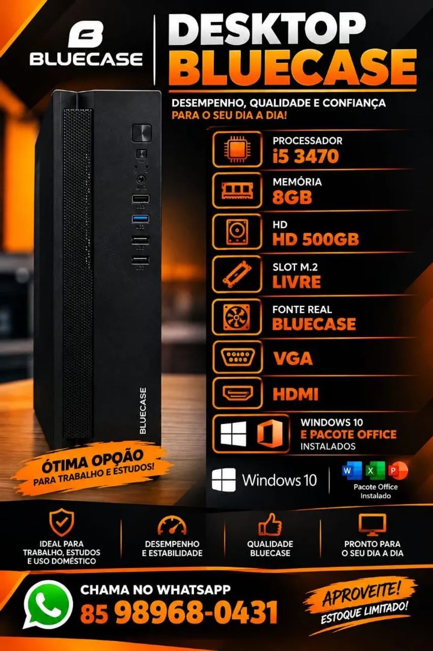 CPU Slim Bluecase i5, 8gb