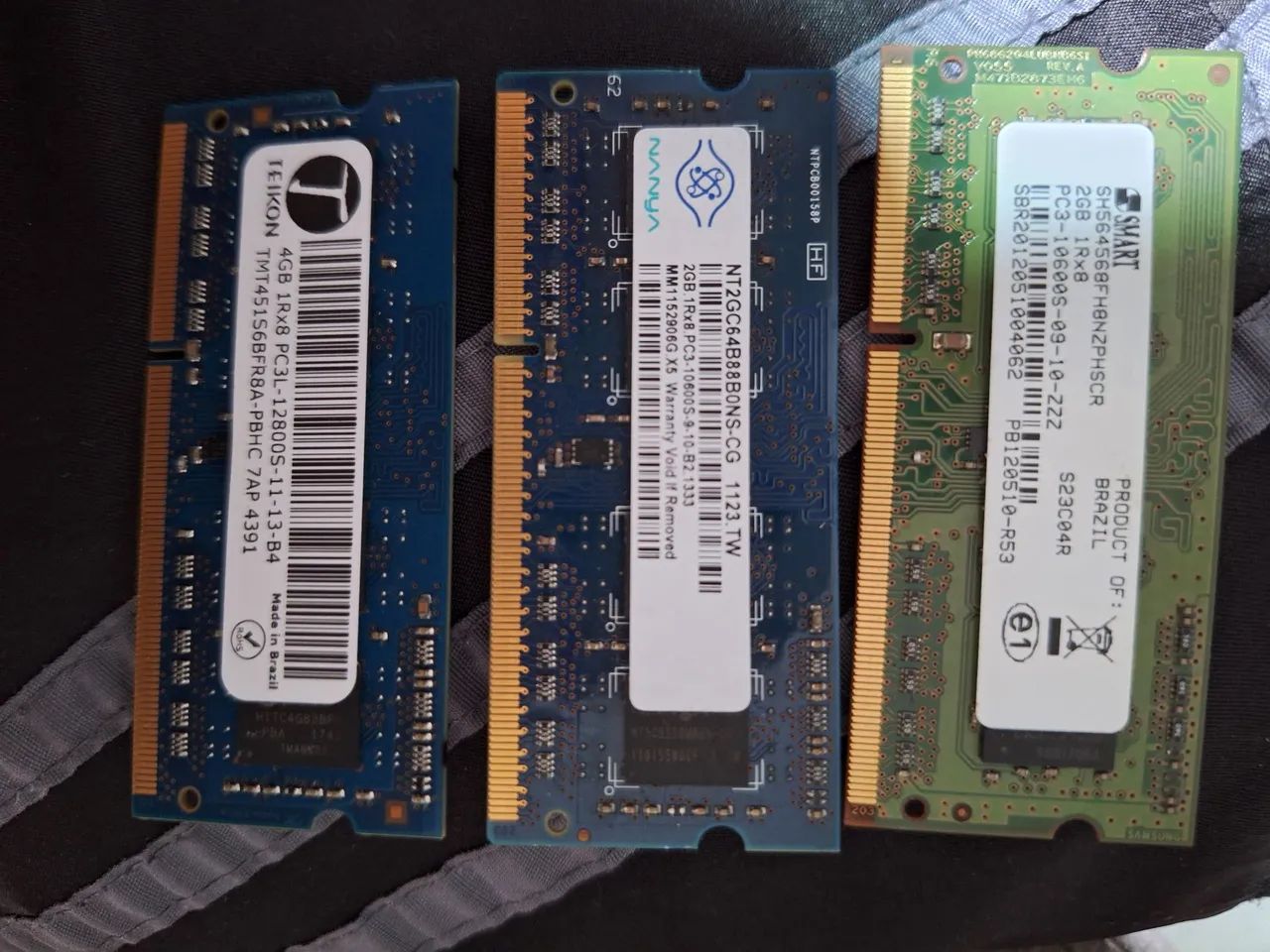 Memória ram notebook
