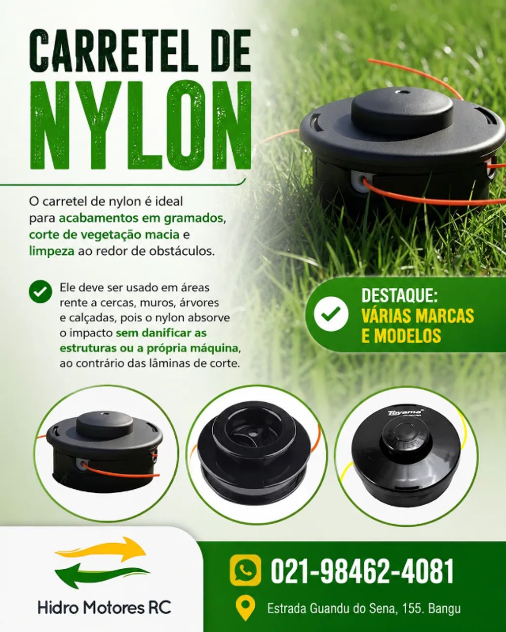 Carretel de nylon