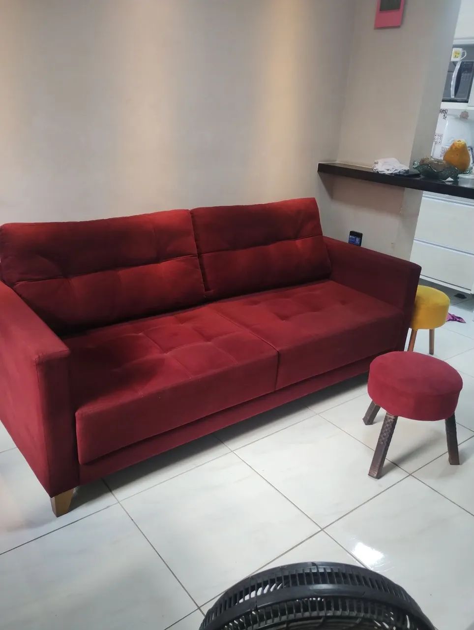 Sofá e puff estado de novo - Foto 3