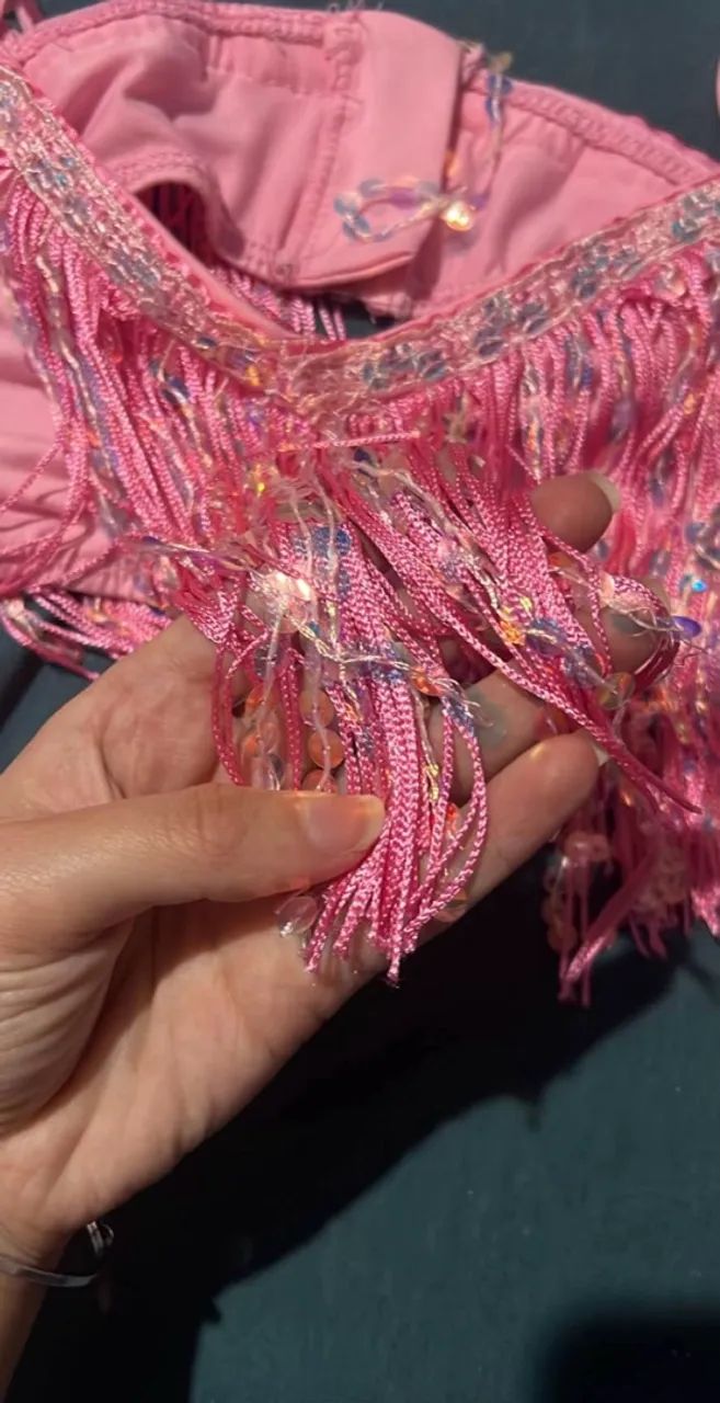 Conjunto rosa brilhante  - Foto 4