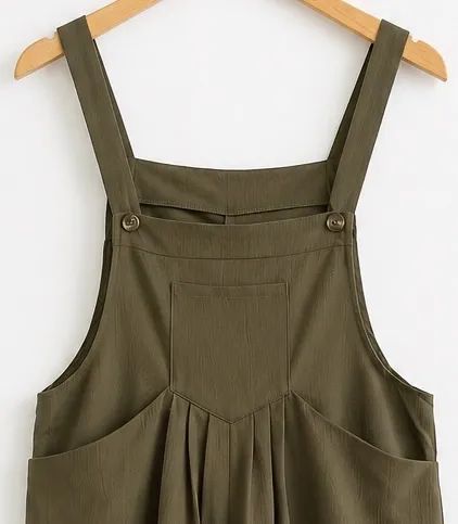 Macacão Plus Size - Verde Militar  - Foto 2