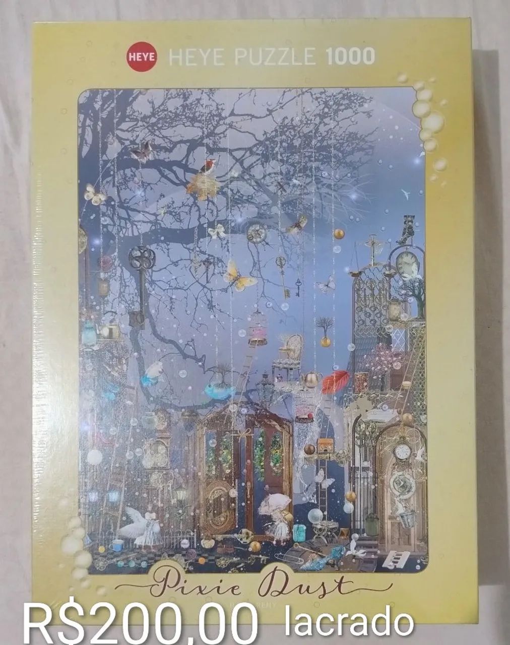 Kit com dois quebra cabeças HEYE, 1000 peças, Pixie Dust - Foto 2