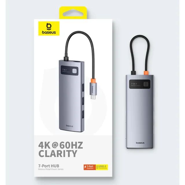 Hub Baseus Usb C 7 em 1