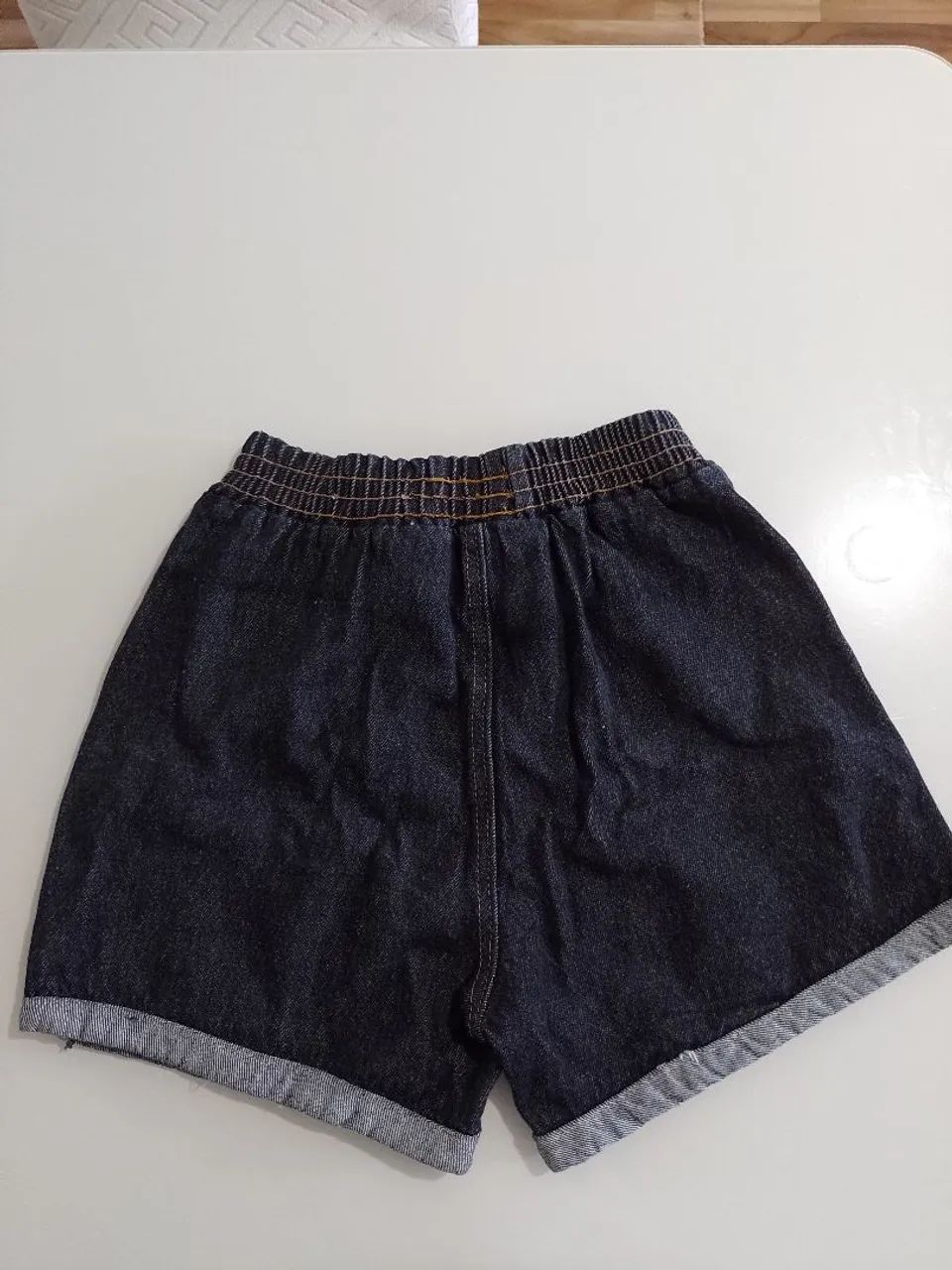 Short jeans escuro NOVO - Foto 2