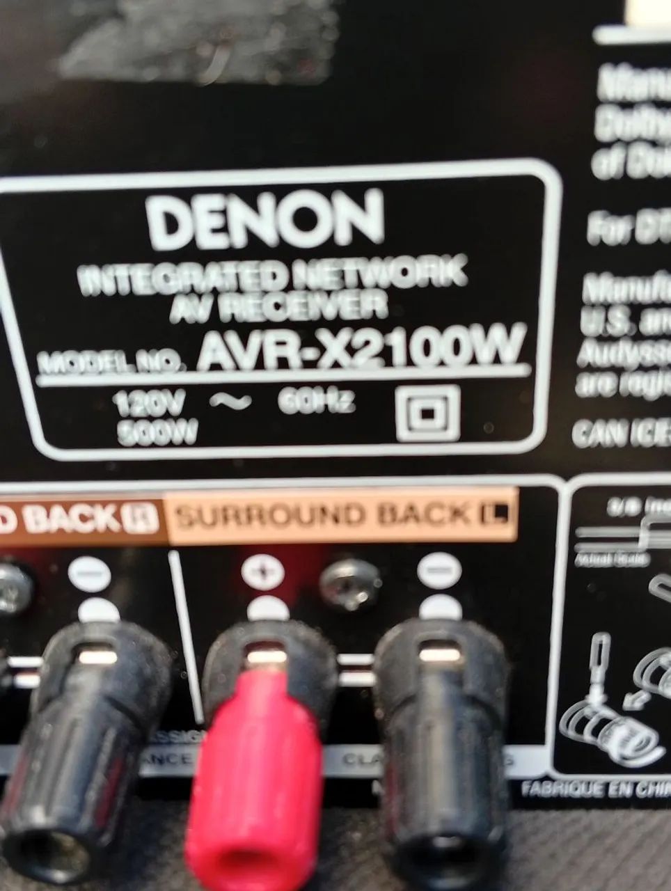 Denon AVR-X2100W - Foto 4