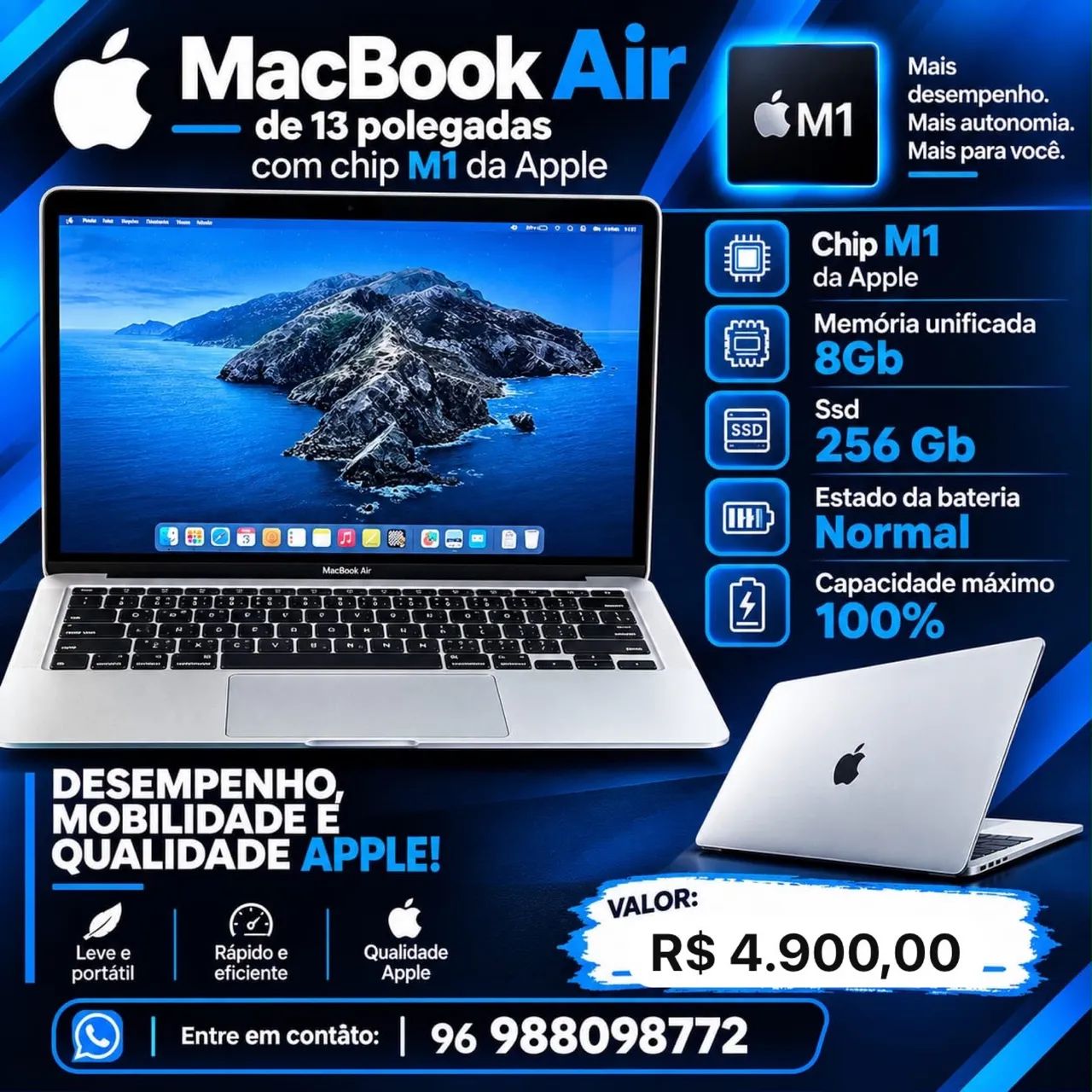 Vendo MacBook M1 13 Polegadas