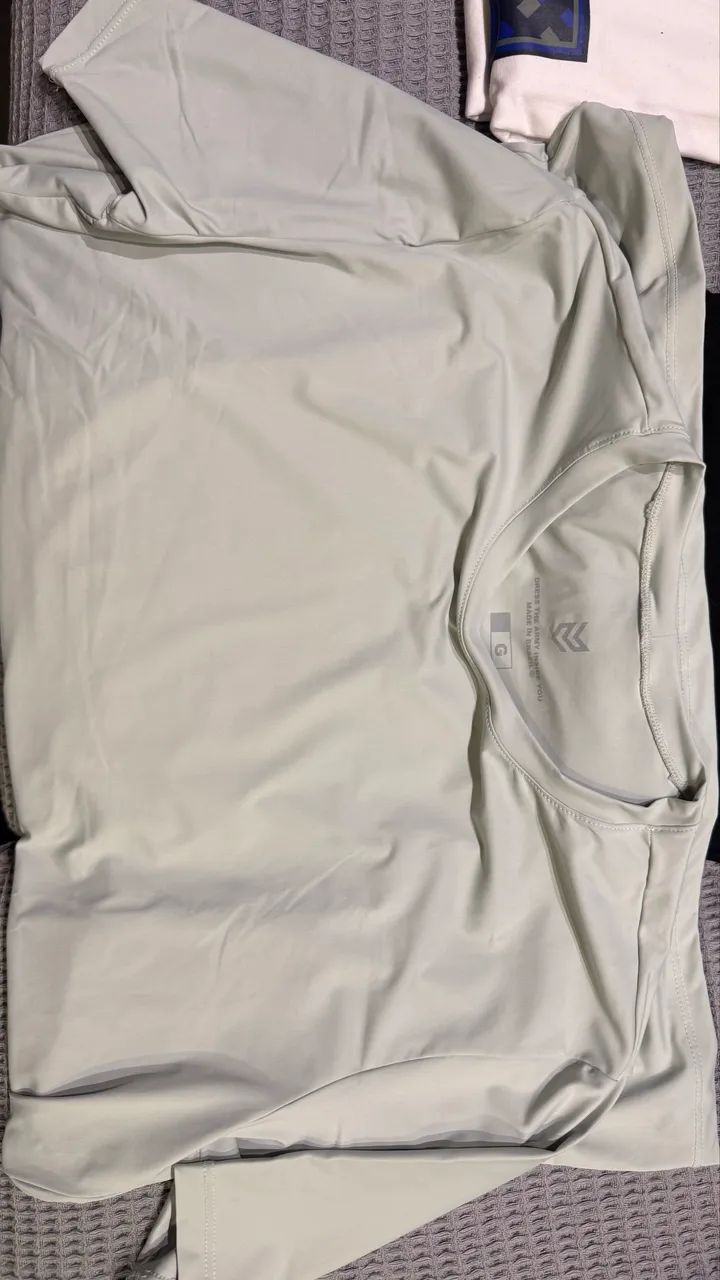 Camisas funcional e lisas novas para academia etc - Foto 4
