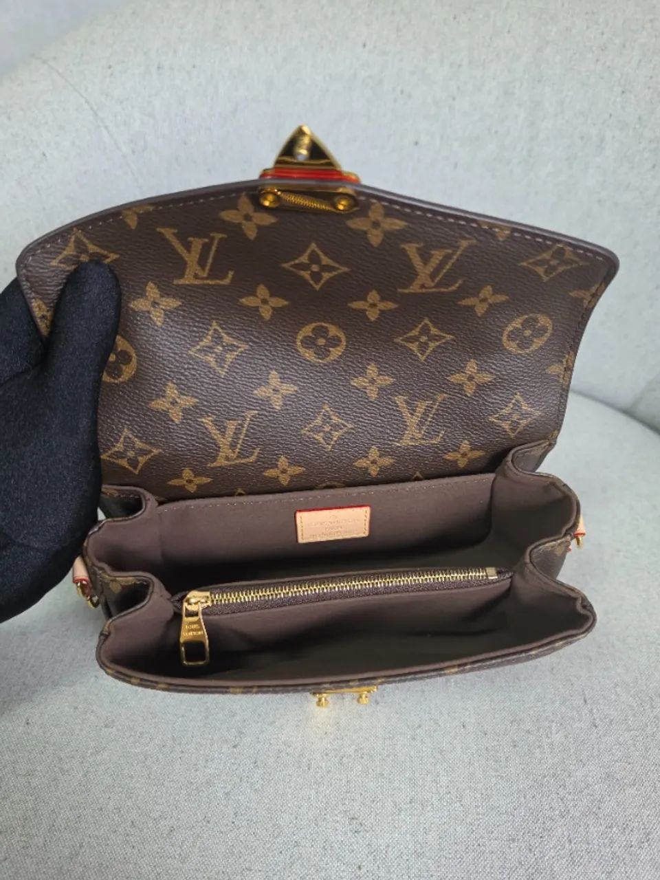Bolsa Modelo LV Pochette Metis East West em Couro legitimo - Linha Italiana Premium - Foto 5