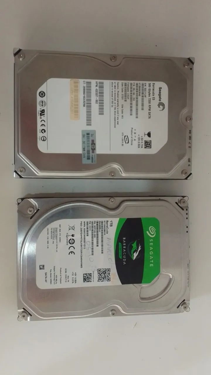 HD 1tb e 500GB