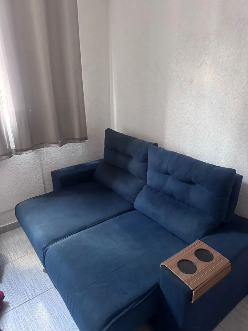 Sofá retrátil 3 lugares 170 cm - Foto 2